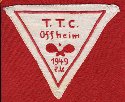 TTC-Vereinschronik Aufnäher Weiß auf Rot