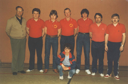 TTC-Vereinschronik Manschaftsgruppenbild mit Trainer